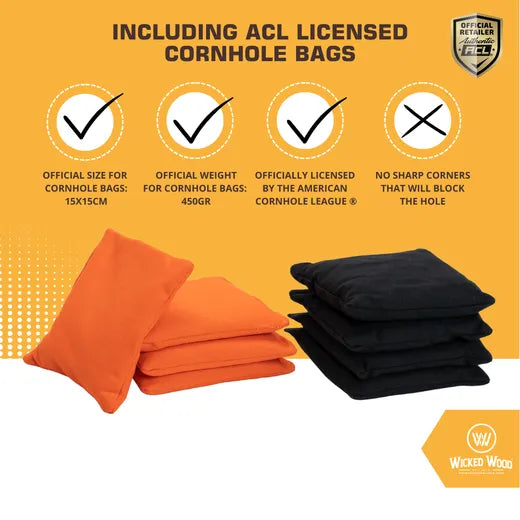 Cornhole Starting Kit - 120x60 - 1x Board / 2x4 Bags Cornhole sets Wicked Wood Games