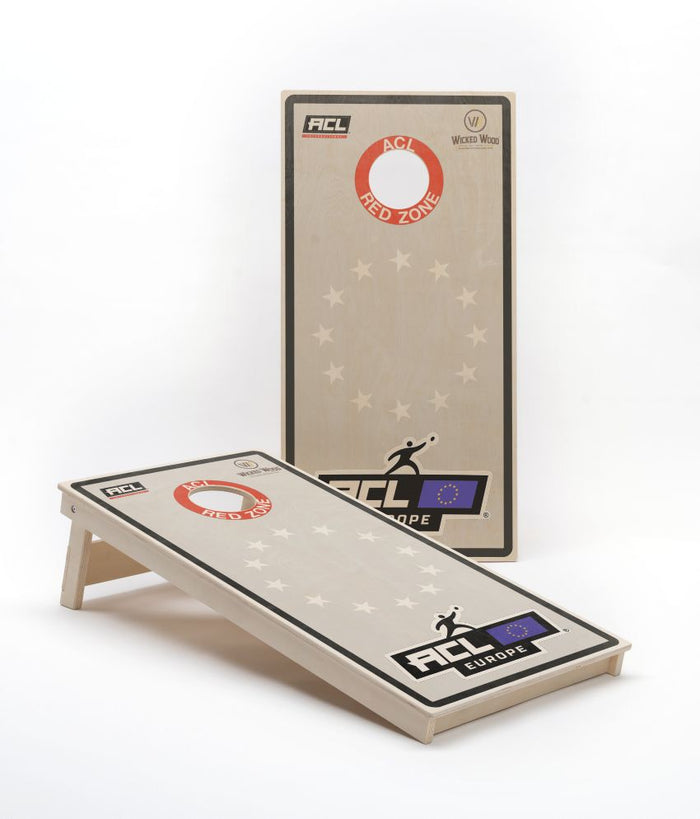 Official American Cornhole League (ACL) ELITE 18MM Cornhole Set Cornhole sets Wicked Wood Games ACL Europe Stars