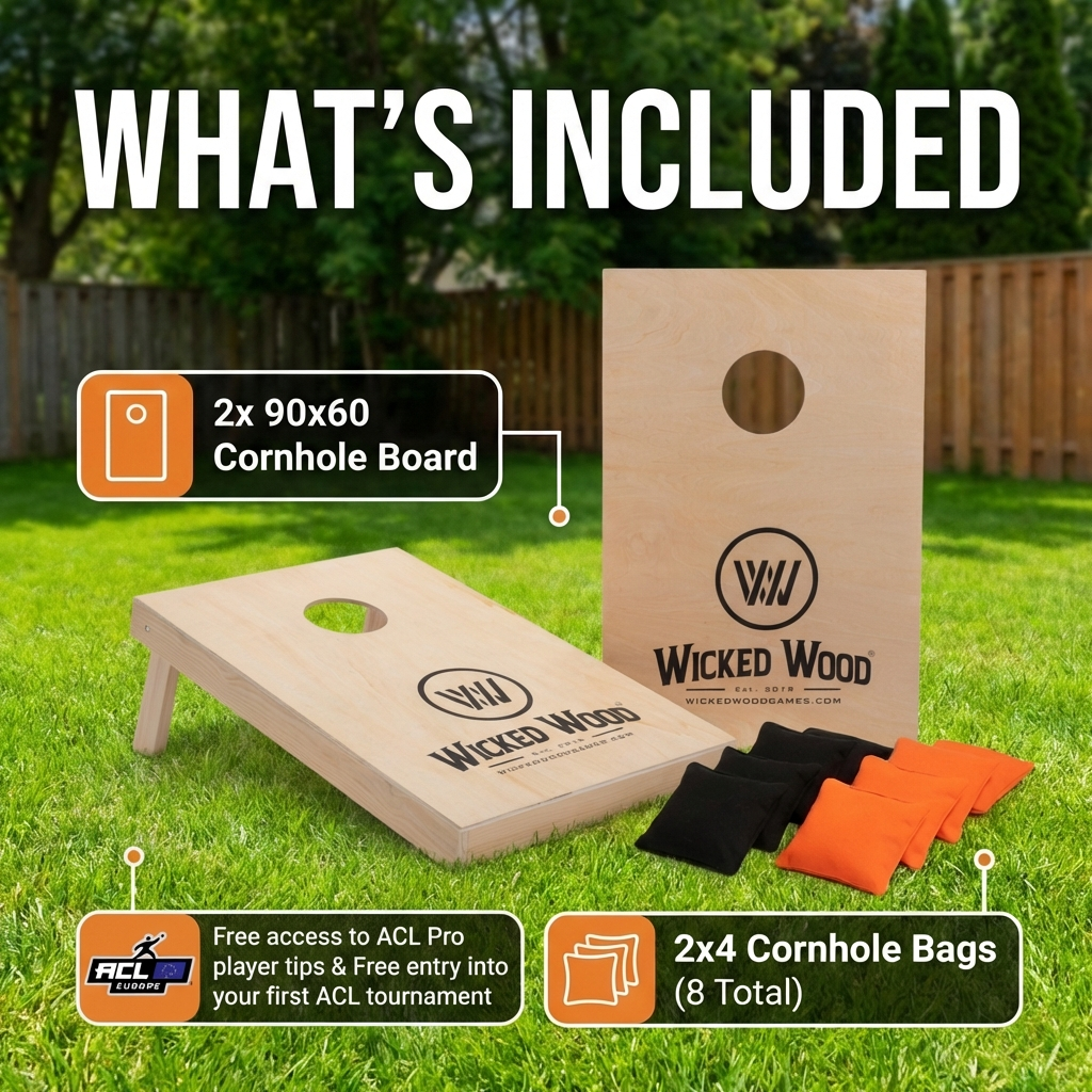 Distance et dimensions du Cornhole | Règles, système de points & achat ...