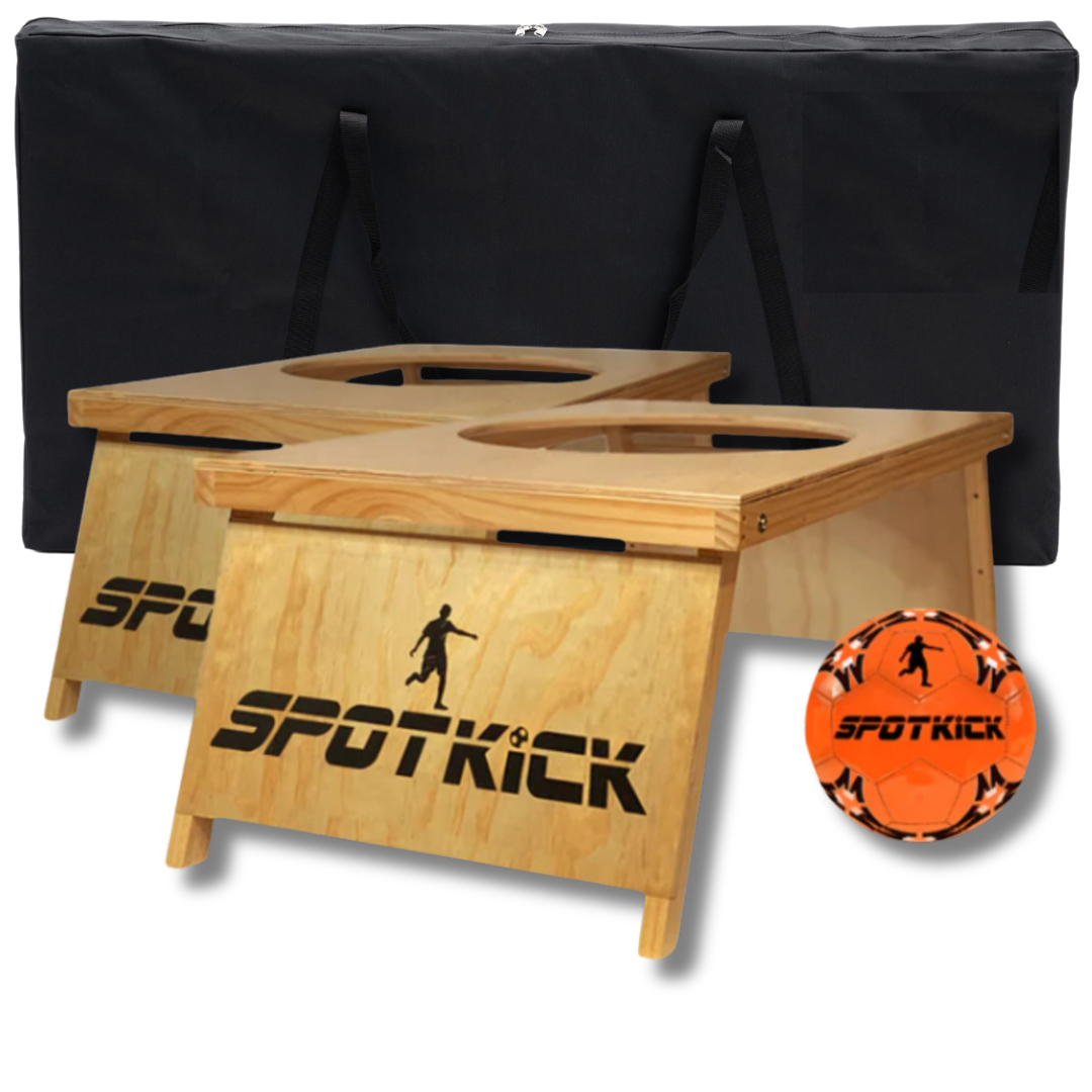 Spotkick – Ensemble Complet – Comprend 2x Plateaux / Football / Sac de Transport
