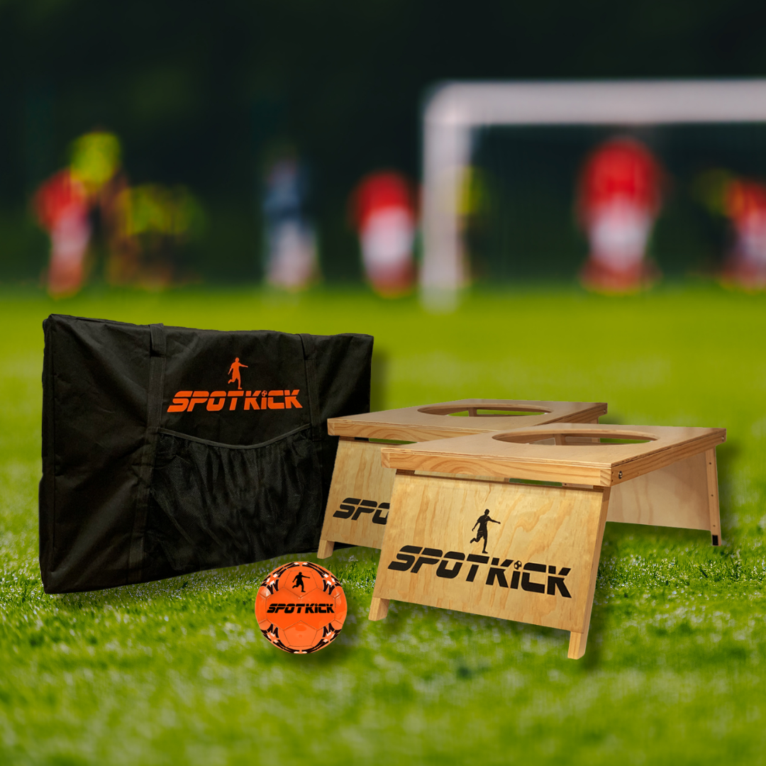 Spotkick – Ensemble Complet – Comprend 2x Plateaux / Football / Sac de Transport