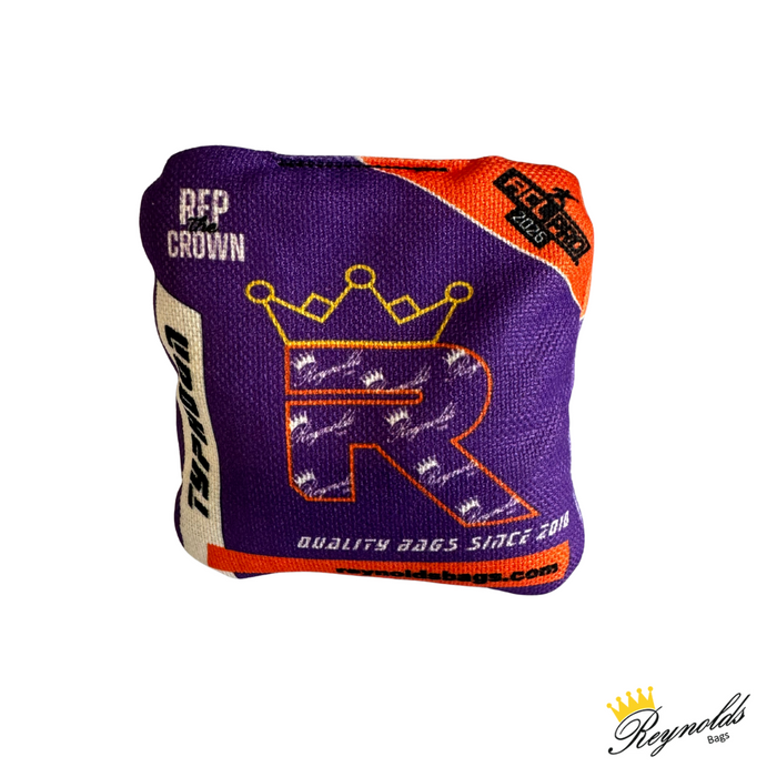 Reynolds Typhoon 2026 - ACL Pro Cornhole Bags Cornhole Bags Reynolds Purple/Orange