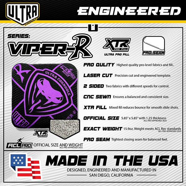 EXCLUSIVE - Ultra vs WW Viper Series - Poreč 2026 (Viper R, RS, RV and XS) Cornhole Bags Ultra Cornhole