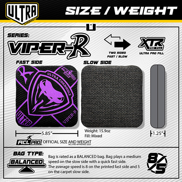 EXCLUSIVE - Ultra vs WW Viper Series - Poreč 2026 (Viper R, RS, RV and XS) Cornhole Bags Ultra Cornhole