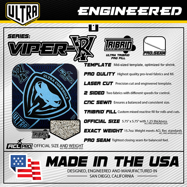 EXCLUSIVE - Ultra vs WW Viper Series - Poreč 2026 (Viper R, RS, RV and XS) Cornhole Bags Ultra Cornhole