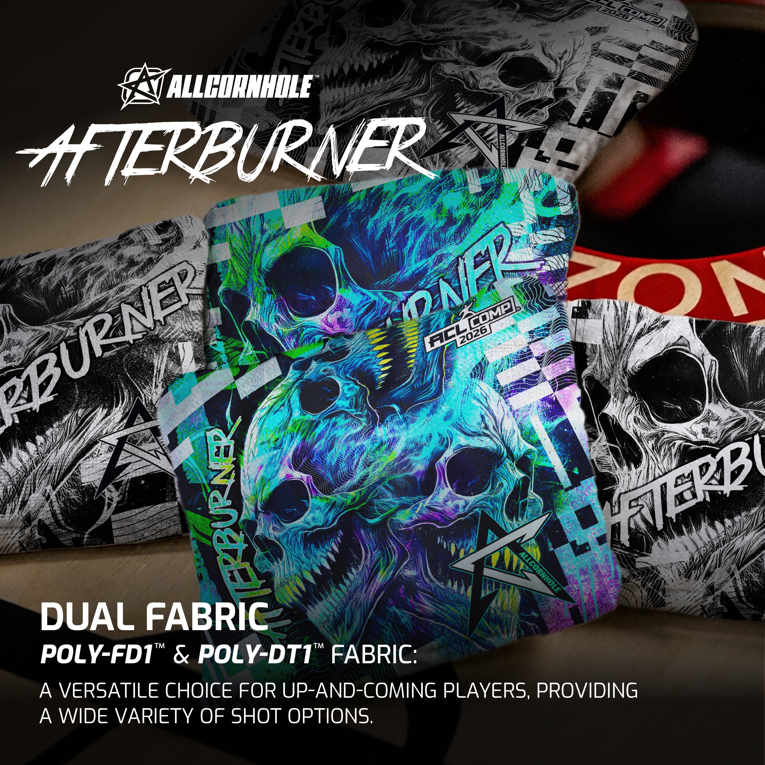 ALLCORNHOLE - AFTERBURNER 2026 - ACL COMP - 1x4 Sacs de Cornhole